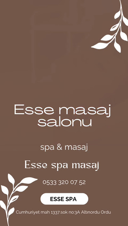 Esse Masaj Salonu Altınordu, Ordu Wellness & Spa